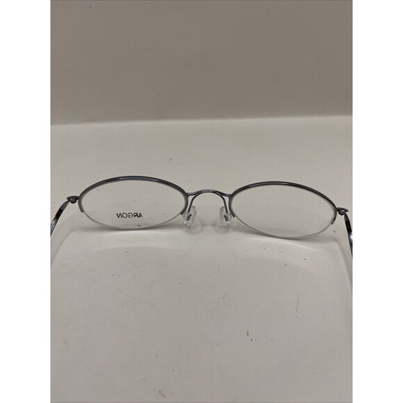 Argon Eyeglasses Lightweight 2008 C-3 Italy Designer Demo Lens Silver 45-20 - Picture 5 of 5